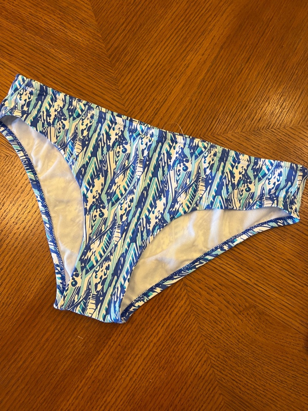Melissa Odabash Blue Tropical Hipster Bikini Bottoms XL B16